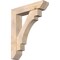Ekena Millwork Merced Slat Smooth Bracket w/ Offset Brace, Douglas Fir, 7 1/2"W x 34"D x 42"H BKT0806X34X42MRC06SDF - alternate 1